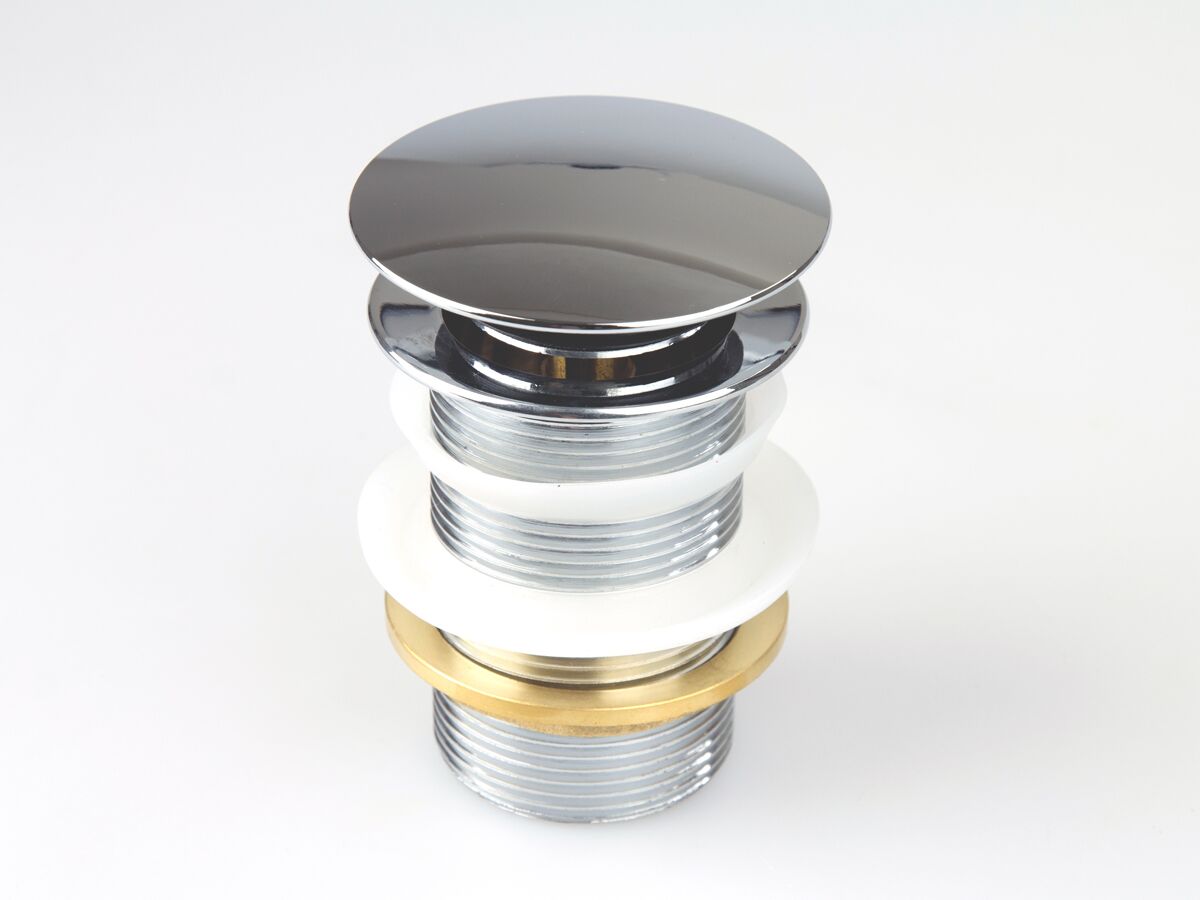 Mizu Dome Plug & Waste 40mm Push/Plug Chrome