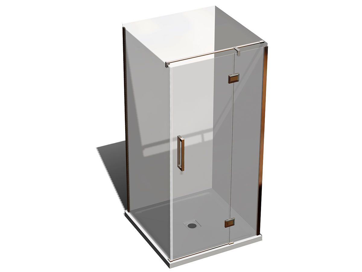 Kado Lux Shower System 1000x1000 Centre Outlet Chrome Plated
