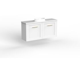 Kado Lux Petite Vanity Unit Wall Hung 900 Centre Bowl (Basin Included)
