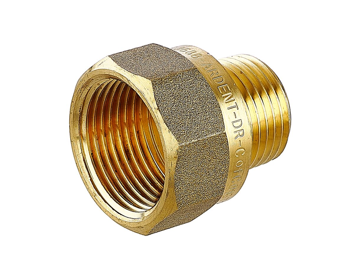 Brass Socket Male & Female Reducing 25mm x 15mm from Reece