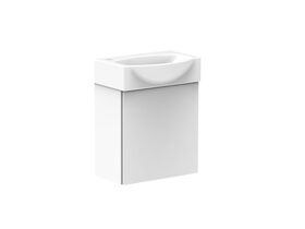 Tiny Semi Recessed Wall Hung Vanity Unit