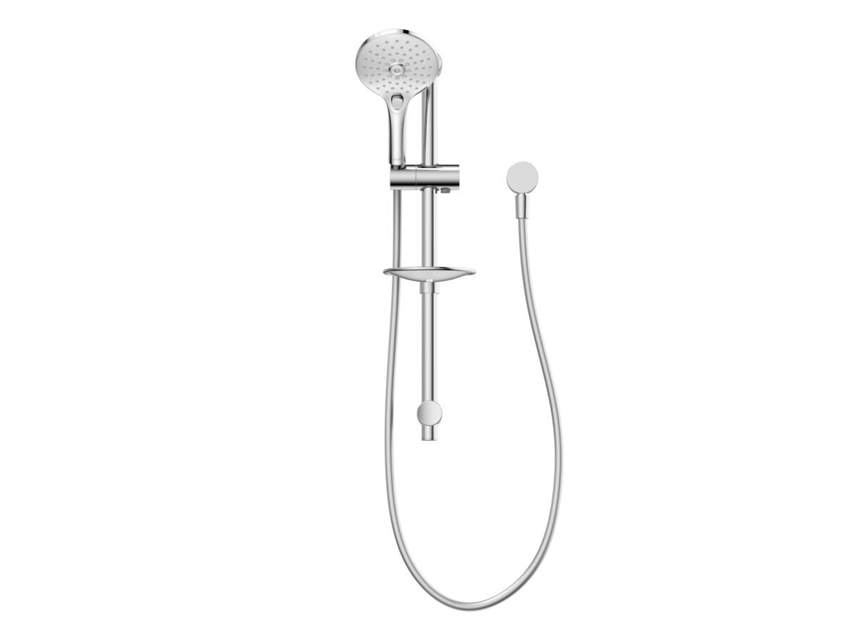 Posh Domaine Single Rail Shower 3 Functions with Wall Water Inlet Chrome (4 Star) from Reece