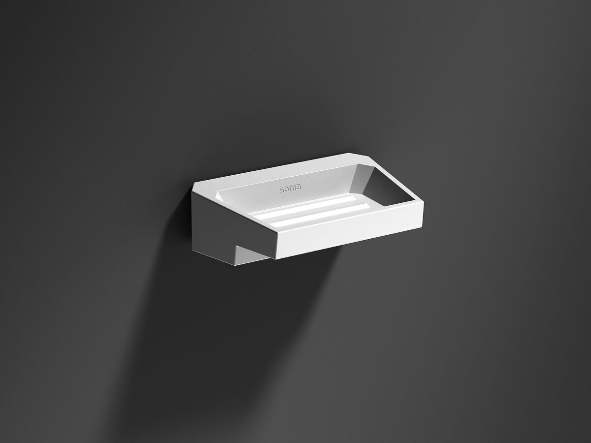 Sonia S2 Wall Mounted Soap Dish White