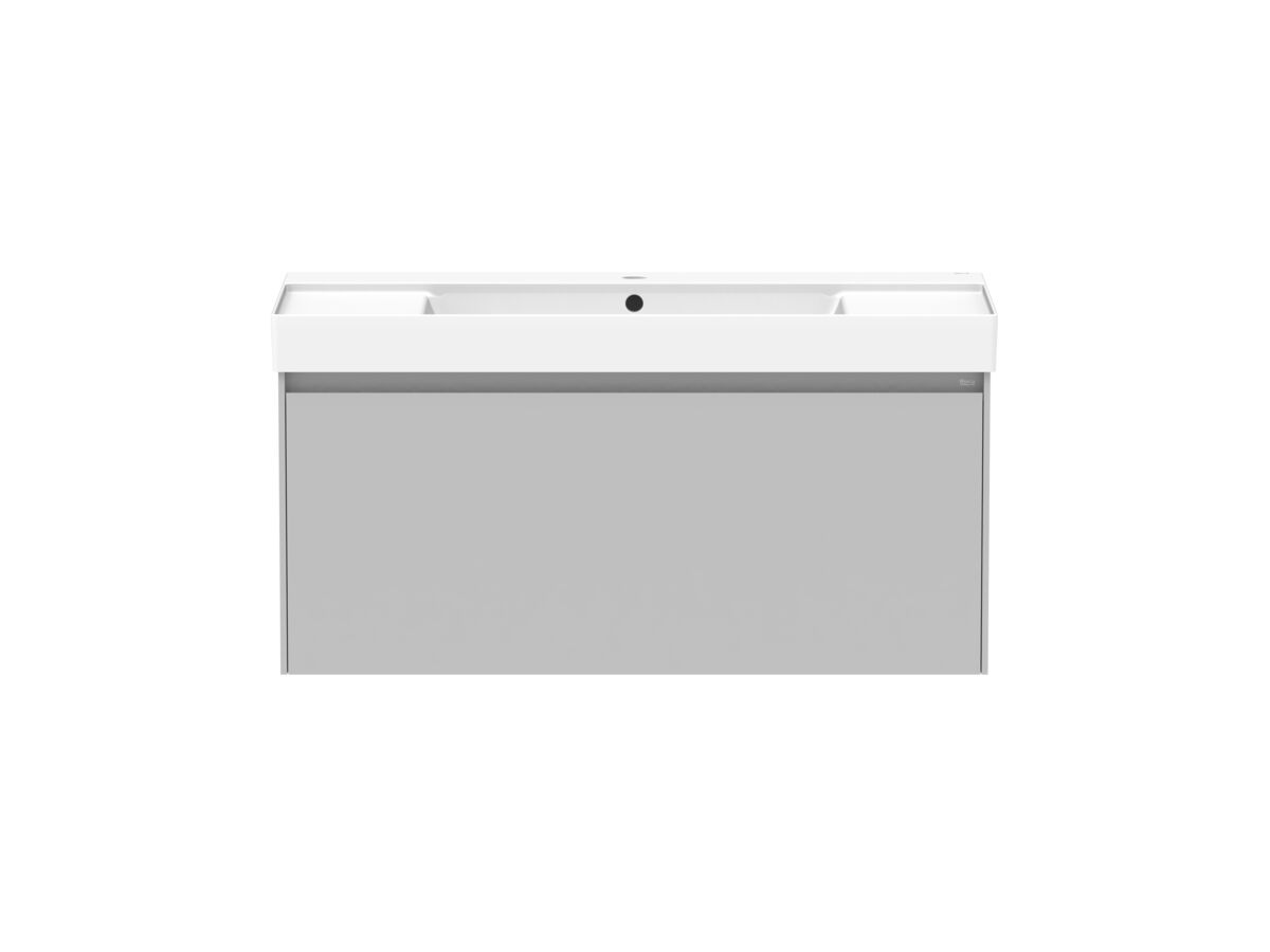 Roca Ona Vanity All Drawer Single Centre Bowl 1000mm Matte Grey