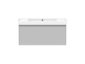 Roca Ona Vanity All Drawer Single Centre Bowl 1000mm Matte Grey
