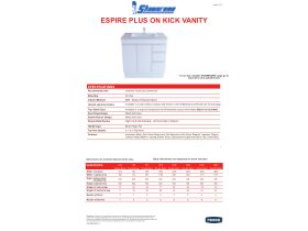 Technical Guide - Espire Plus Single Bowl Vanity Unit with Kick (Engineered Stone)