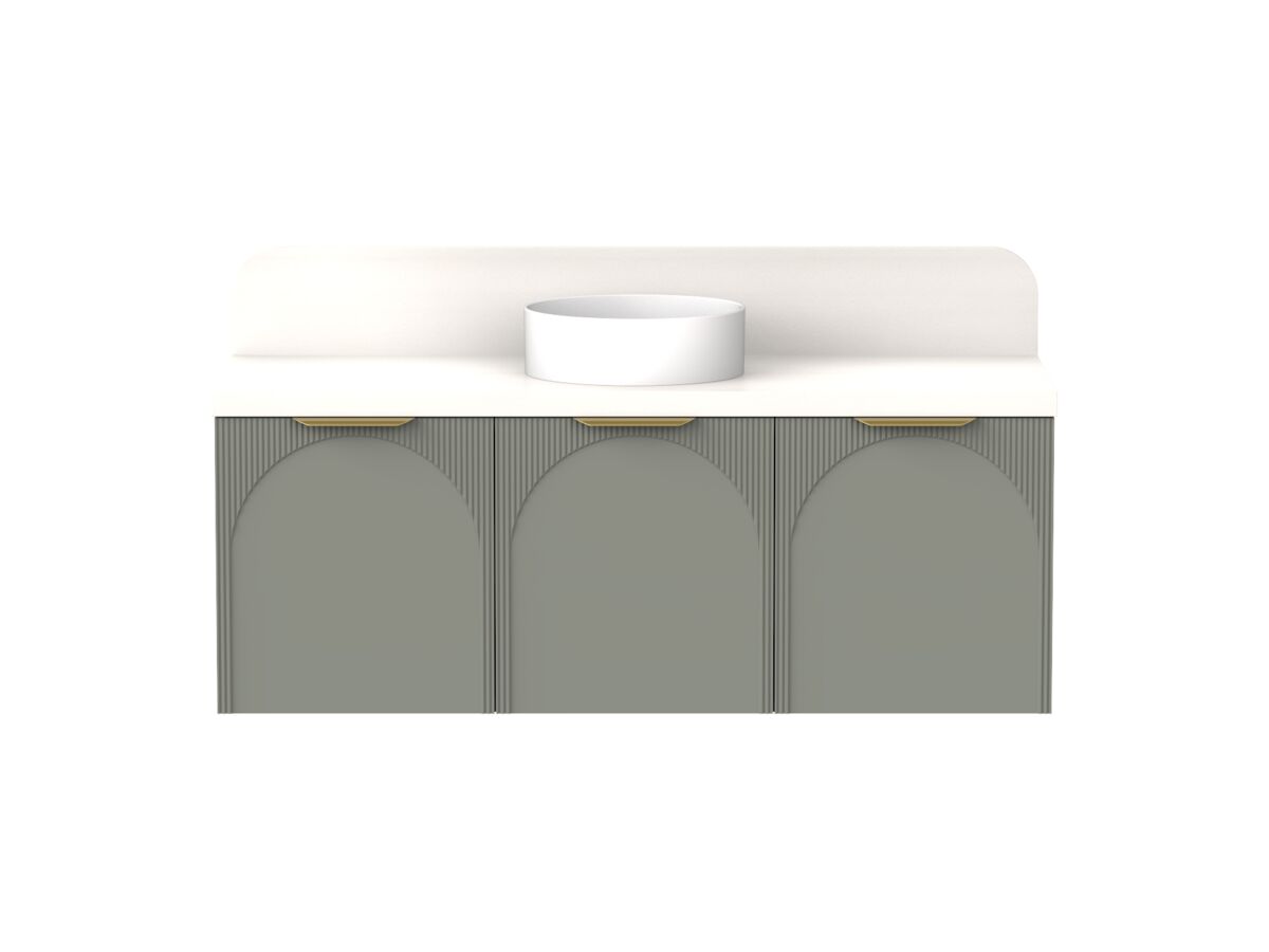 ADP Archie by Alisa & Lysandra All Door Wall Hung Vanity Unit Centre Bowl 1350 Caesarstone