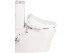 American Standard Cygnet Square Overheight Close Coupled Back to Wall Bottom Inlet Toilet Suite with SpaLet E-Bidet Seat (4 Star)