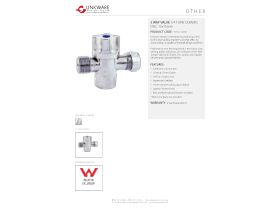 Specification Sheet - Mini Valve 3 Way - 15mm x 15mm