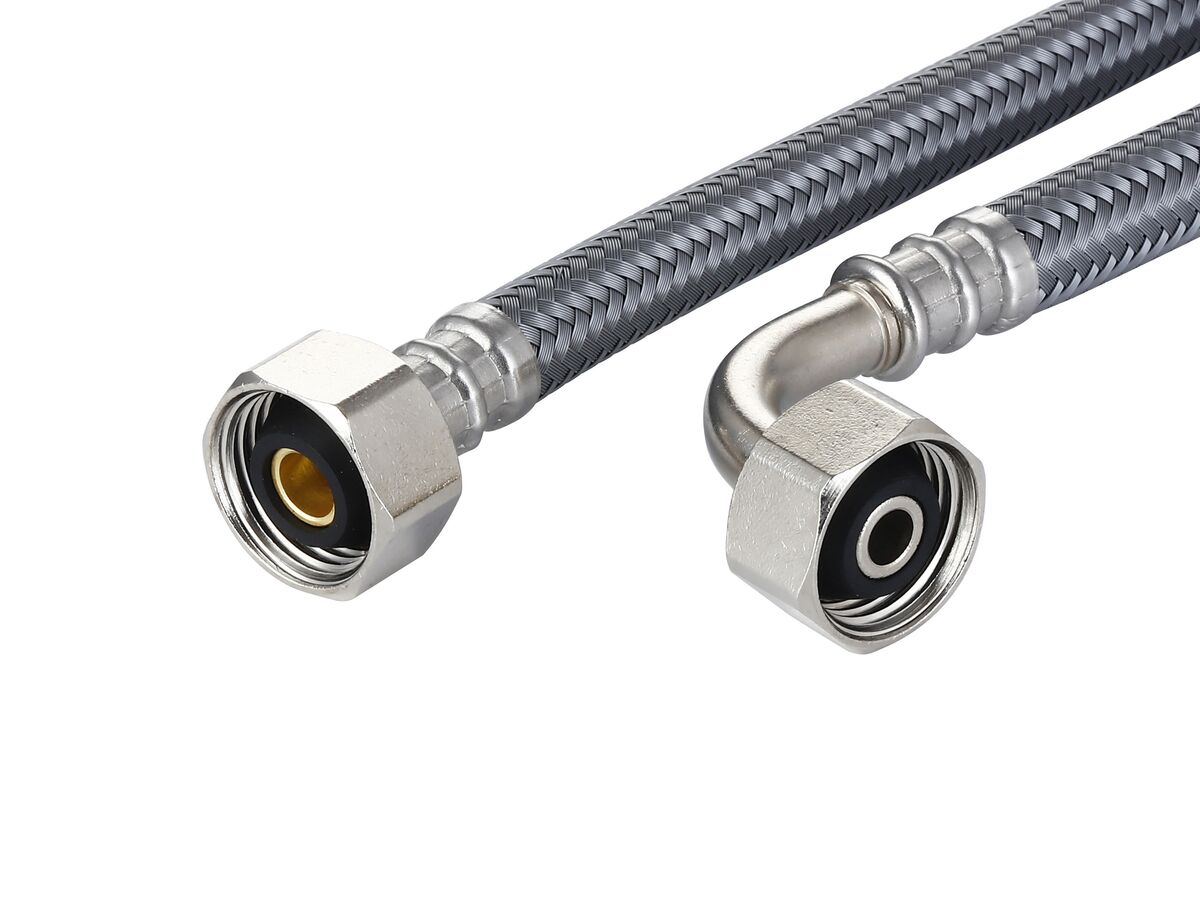 Dura Pex Flex Hose Water with Elbow Nylon Low-Temp Lead Free