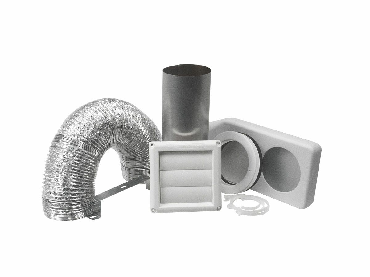 Deflecto Dryer Wall Vent Kit C/W Duct White