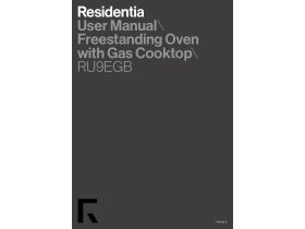 User Manual - Inalto RU9EGB Dual Fuel Freestanding Oven Stainless Steel/Black 900mm