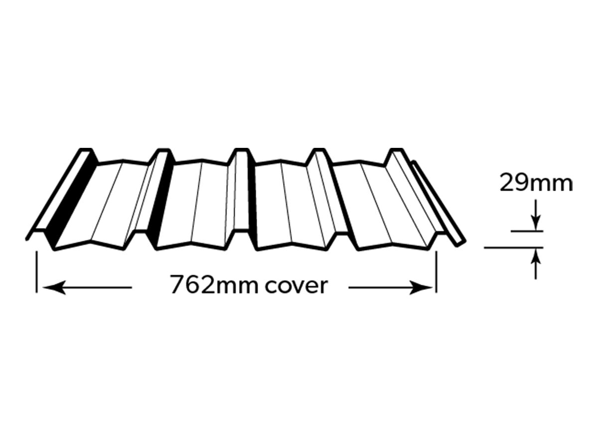 Trimdek .42 BMT X 762 Per Square Metre