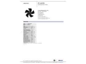 Specification Sheet - EBM Axial Fan Motor A6E450-AJ08-11
