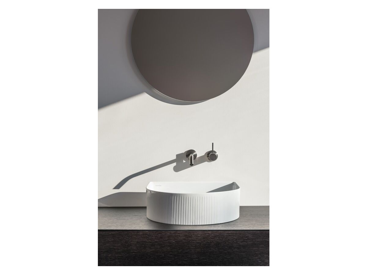 LAUFEN Sonar Textured Above Counter Basin With Plug & Waste 410mm x 365mm