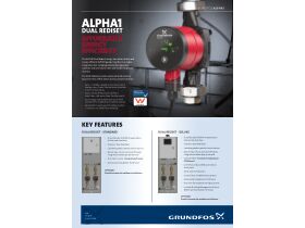 Specification Sheet - Grundfos Alpha 1 Dual Rediset