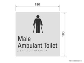 Budget Male Ambulant Tactile Sign