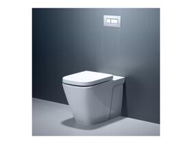 Cube Invisi II Wall Faced Toilet Suite White (4 Star)