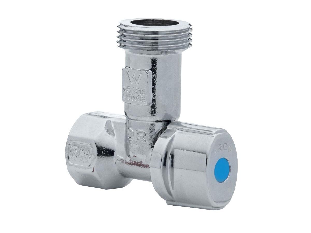 Arco Right Angle Washing Machine Stop & Non Return Valve 20mm x 15mm