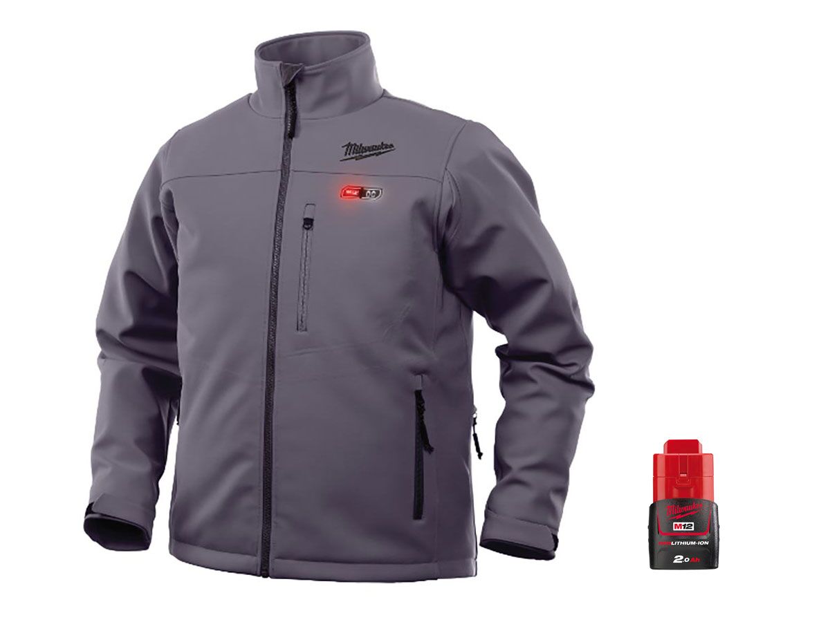 Milwaukee M12 Heated Jacket Grey Large from Reece