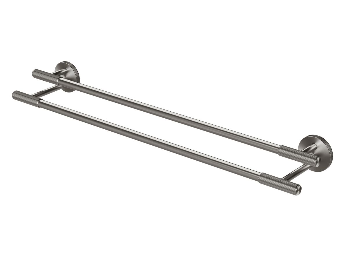 Hero - Milli Marq Edit Double Towel Rail 600mm Brushed Gunmetal