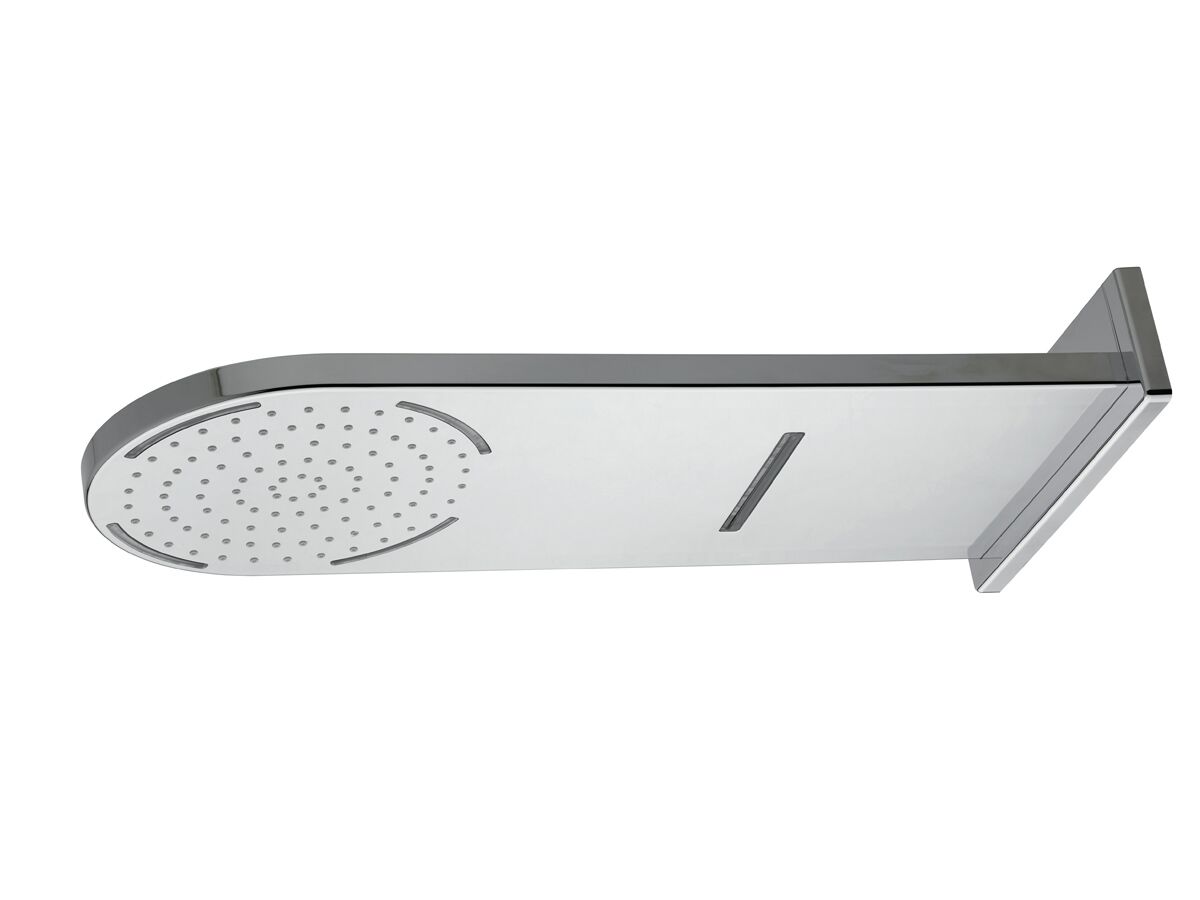 Nikles Pure Blade LED Overhead Shower 2 Functions Chrome (3 Star) from