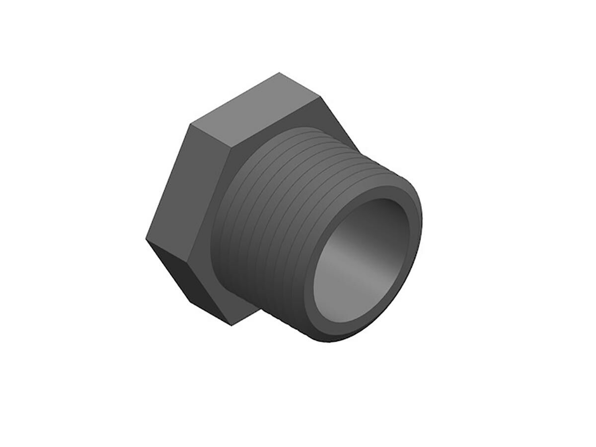 Schedule 80 PVCU Threaded Plug NPT Male 25mm from Reece