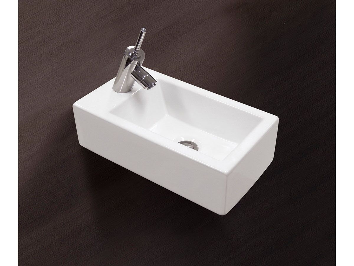 AXA Hox Mini Basin 1 Taphole Rear White