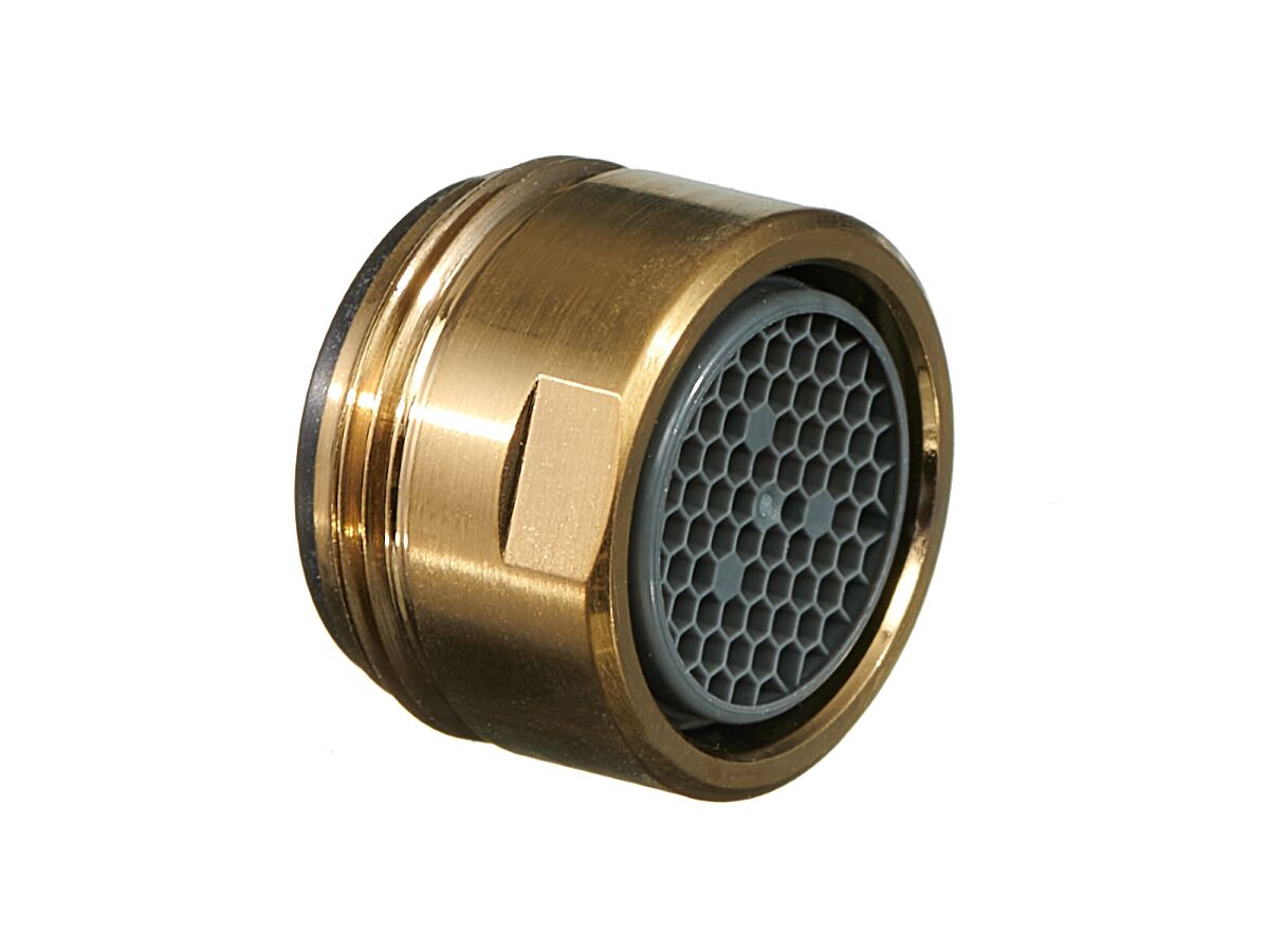 Mizu Drift MK2 Wall Bath Mixer Tap Aerator Complete Brushed Gold