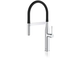 GROHE Essence Professional Pull Down Sink Mixer Chrome/ Black (4 Star)