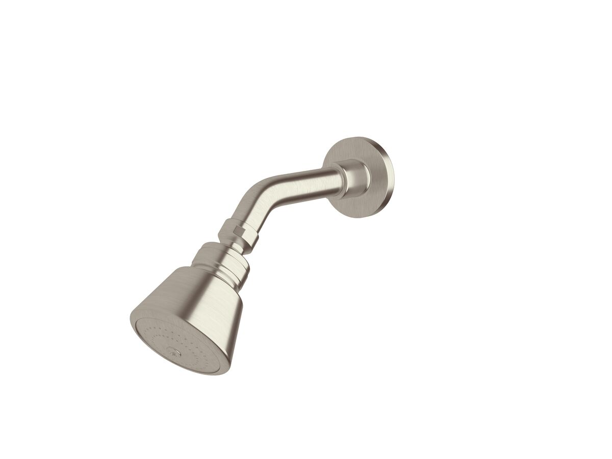 Scala Shower Head and Arm LUX PVD Brushed Oyster Nickel (3 Star) from Reece