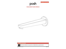 Installation Instructions - Posh Solus Bath Outlet 220mm