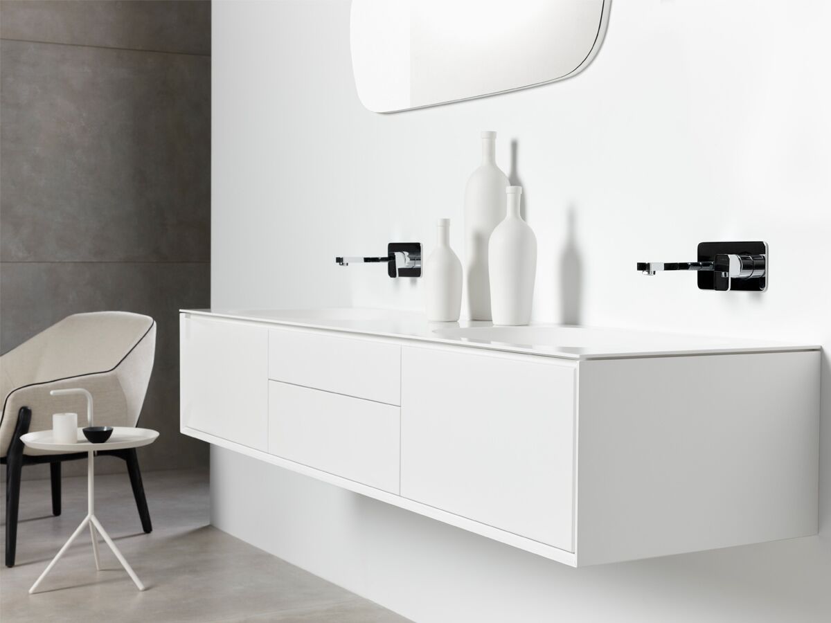 ISSY Glide 1751mm 2000mm Custom Wall Hung Vanity Unit Double Bowl 4