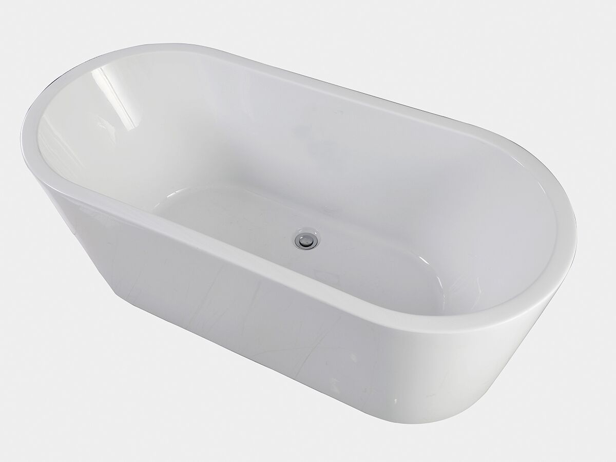 Posh Solus Freestanding Bath 1500 x 700 x 560mm White