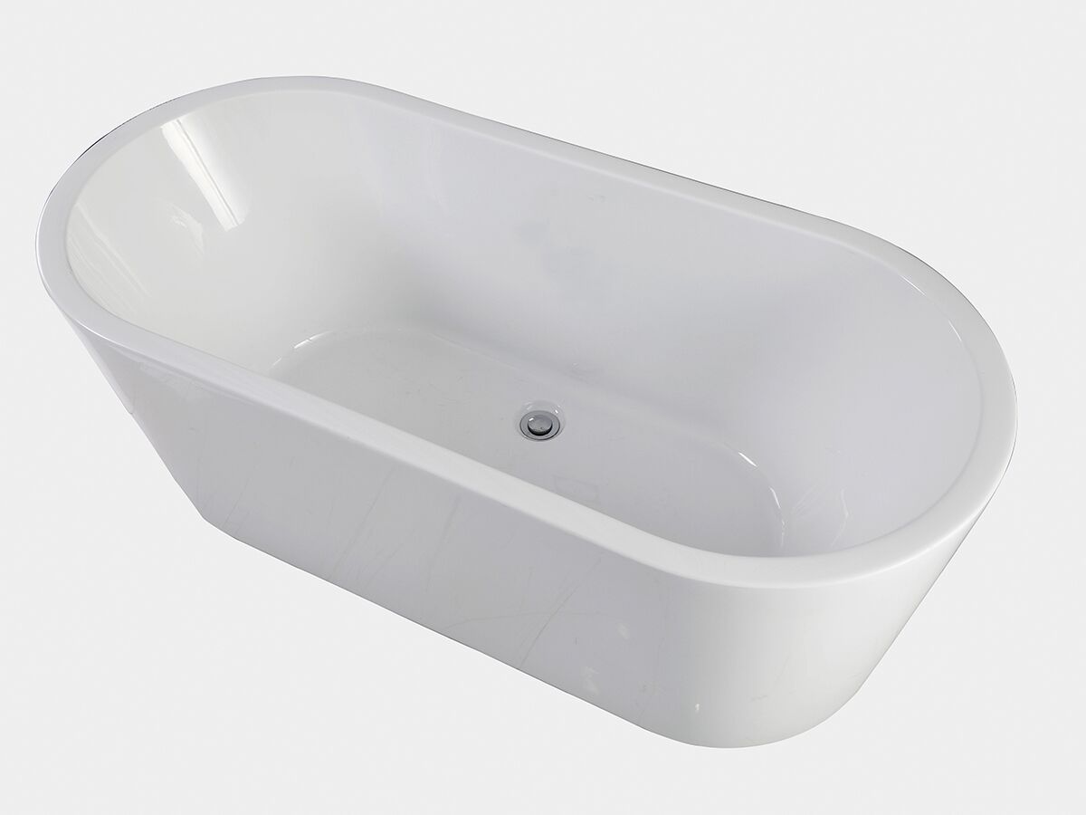 Posh Solus Freestanding Bath 1500 x 700 x 560mm White from Reece