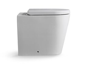 Kado Lux Back To Wall Overheight Pan with Quick Release Soft Close Seat White (4 Star)