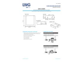Specification Sheet - Backflow Stainless Steel Surface Mount Double Cabinet