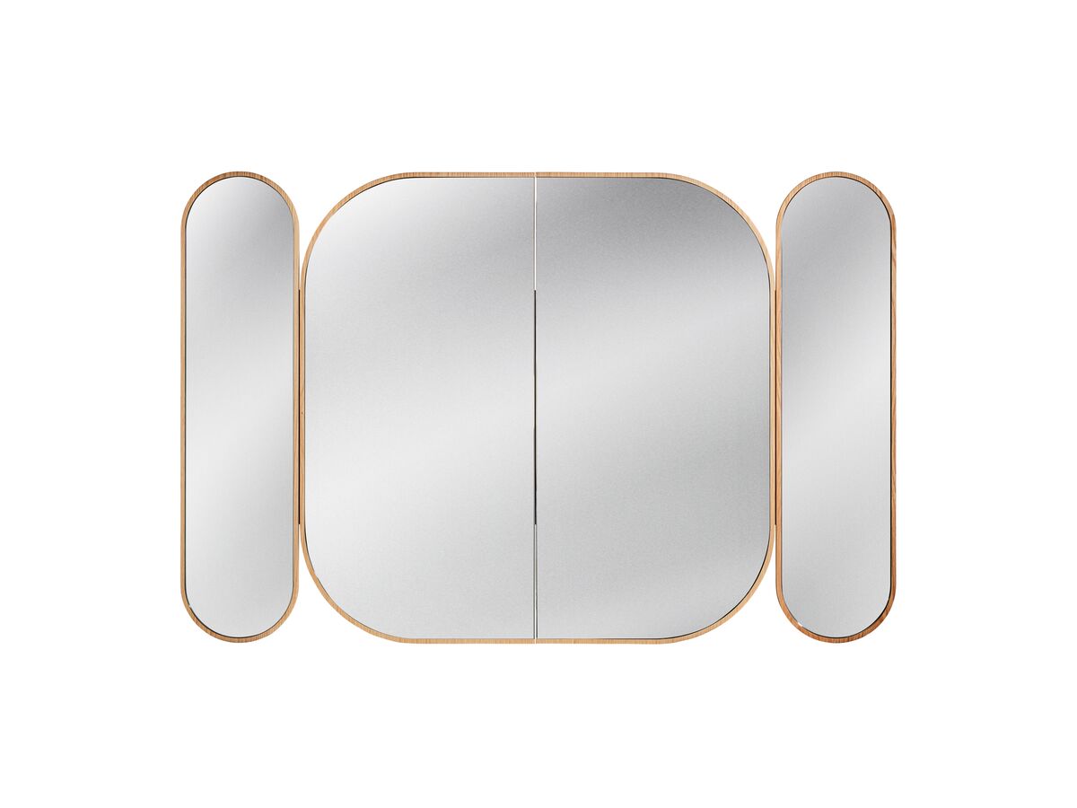 ISSY Blossom 1200 x 1000mm Triple Mirror with Shaving from Reece