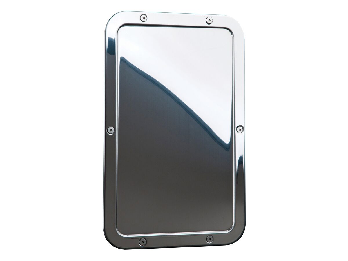 RBA Stainless Steel Frame Mirror 286 x 438mm