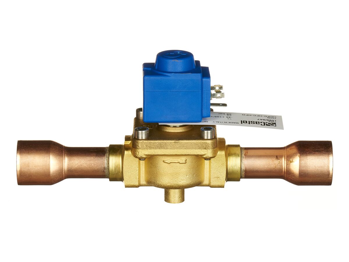 Castel Solenoid Valve 1 1/8" Solder 1099/9A7 from Reece