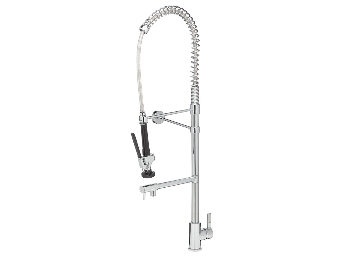 Wolfen Pre Rinse Sink Mixer Tap with Pot Filler Chrome (6 Star) from Reece