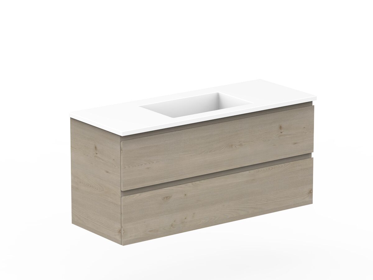 Posh Domaine All Drawer Wall Hung Vanity Unit