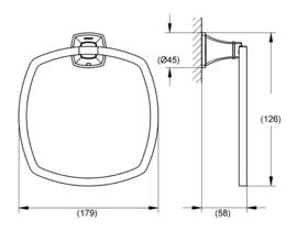 GROHE Grandera Towel Ring Chrome