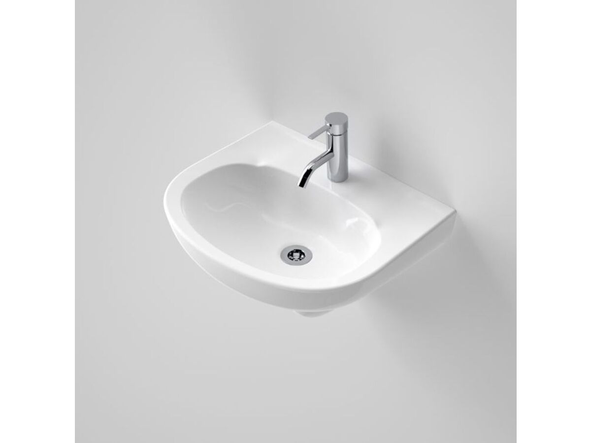 Caroma Integra Wall Basin 1 Taphole 500 x 430mm White from Reece