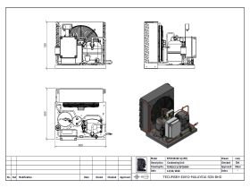 Tecumseh EVO Condensing Unit 1.5hp R404 MHBP EPCH4519Z 1 Phase