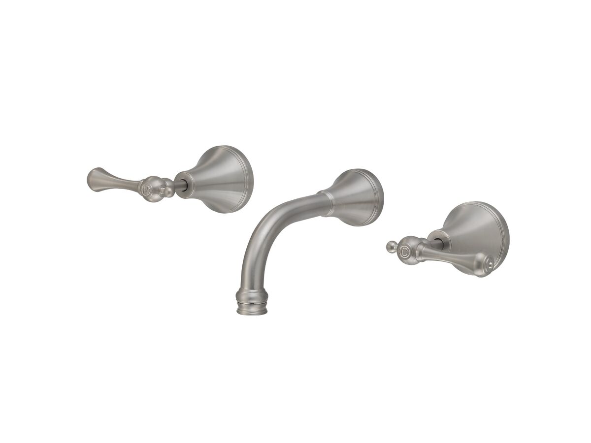 Kado Era Wall Bath Set 150mm Lever Handle Brushed Nickel