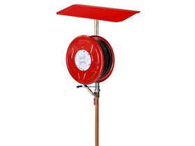 Freestanding Fire Reel with Stand & Sunshield 36M