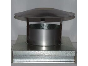 Wood Heater Chimney Cap and Cowl Option A 150mm