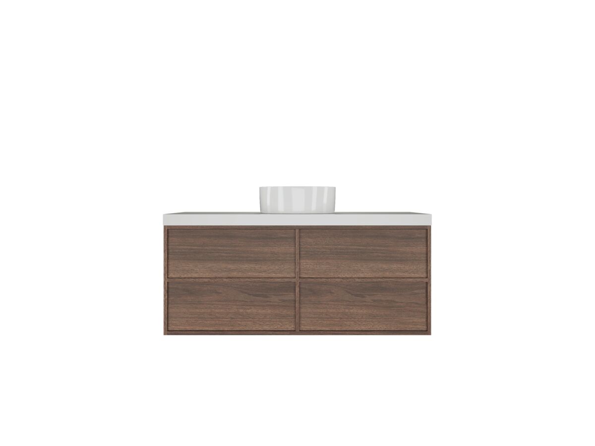 Kado Aspect 1200mm Wall Hung Vanity Unit Caesarstone Top from Reece