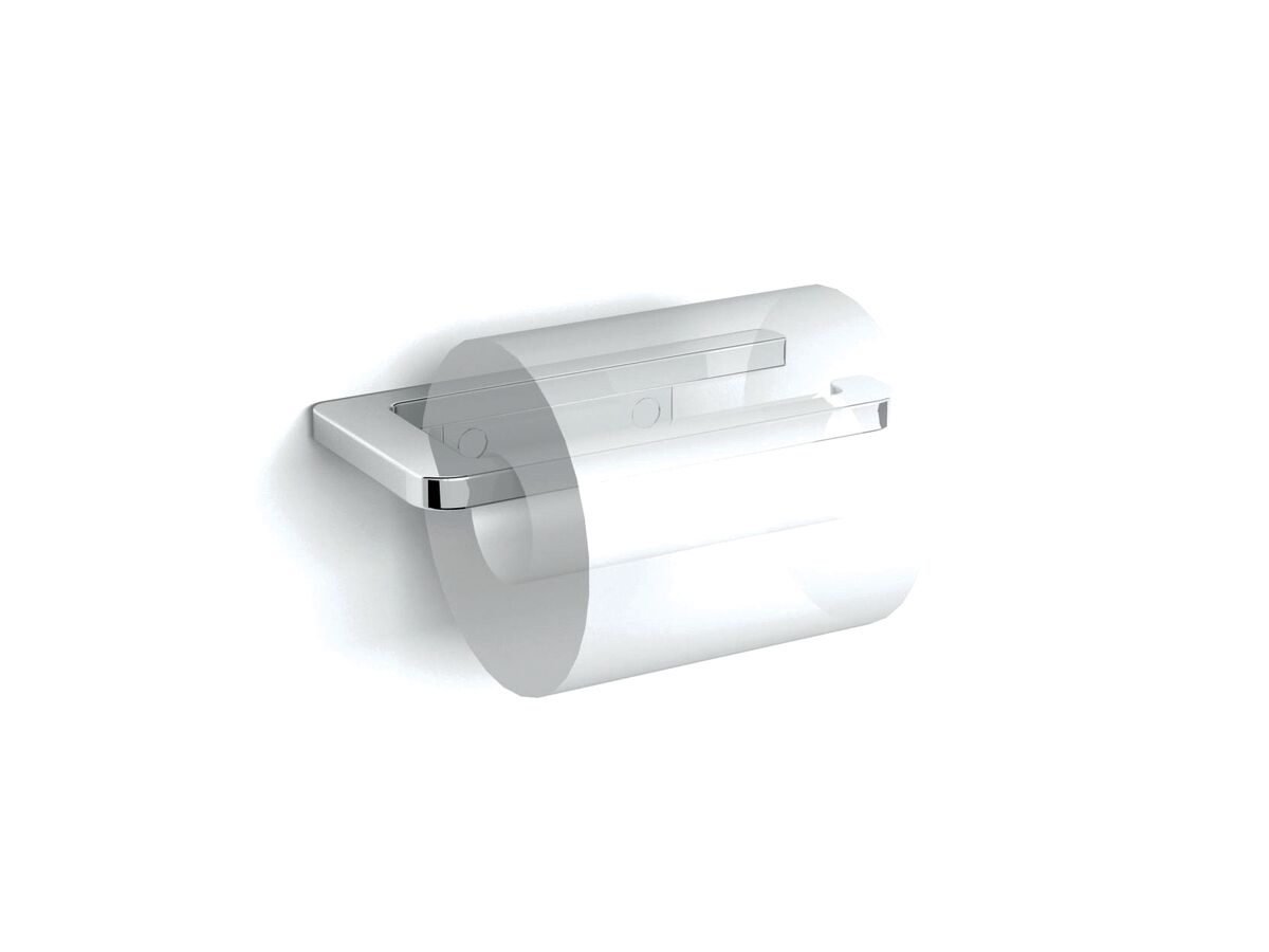 Mizu Soothe Toilet Roll Holder Curved Chrome from Reece
